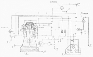 Принципиальная схема трубопроводов компрессора ЭКПА-2150